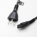 UC INMETRO Approval 2 Pin 0.75mm2 Stripped Female Connector AC Electric Cable Brazil Power Cord